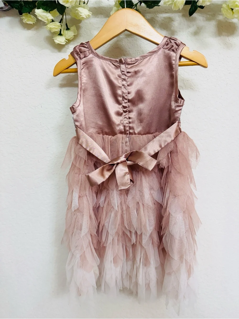 Biscotti • Rose Gold Sequin Ruffle Tulle Party Dress
